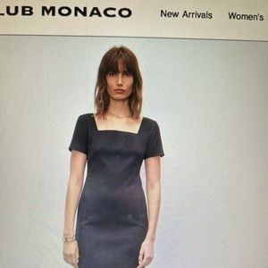 Club Monaco square neck dress